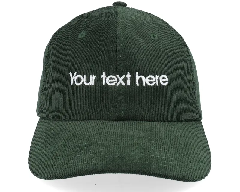 Beechfield Embroidery Dark Olive Corduroy Dad Cap online