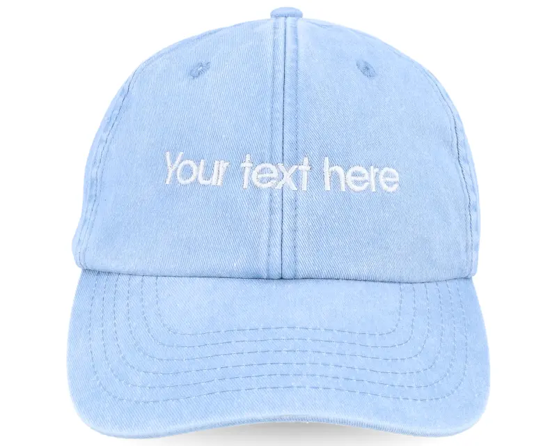 Beechfield Washed Light Blue Dad Cap With Embroidery online