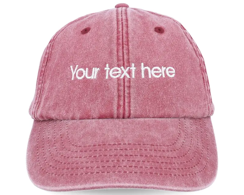 Beechfield Washed Red Dad Cap With Embroidery online