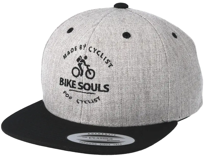 Bike Souls Made By Cyclists Heather Grey/Black Snapback online