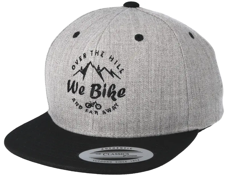 Bike Souls Over The Hills And Far Away Heather Grey Black Snapback online