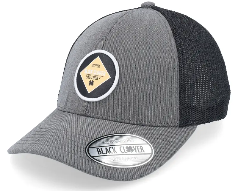 Black Clover Jaxton Charcoal W Black Mesh W Patch Trucker online