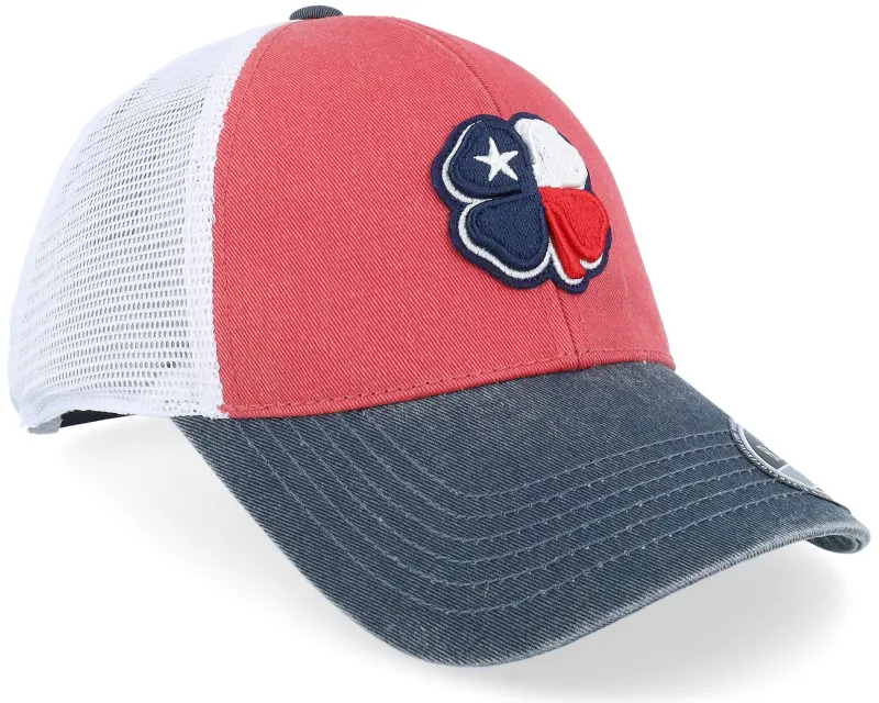 Black Clover Texas Two Tone Vintage Red/Navy/White Mesh Trucker online