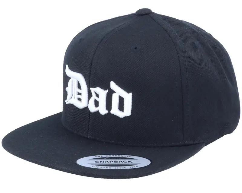 Blackletter 3D Dad Black Snapback online