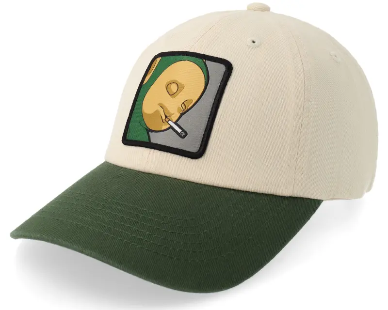 BOOM Little Green Smoke Guy Washed Stone/Green Dad Cap online