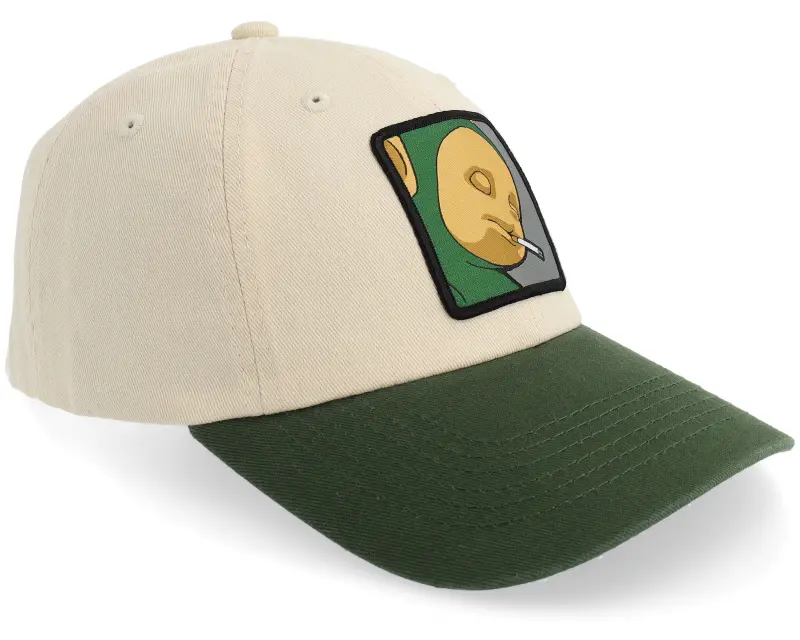 BOOM Little Green Smoke Guy Washed Stone/Green Dad Cap online