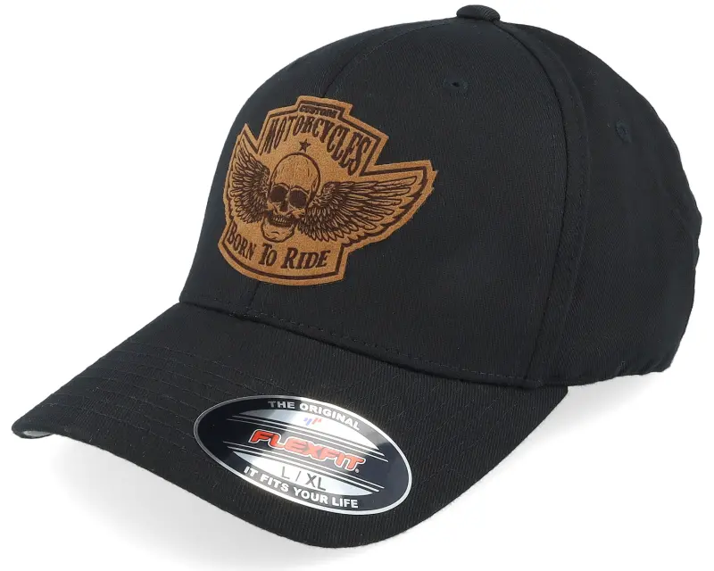 Born To Ride Custom Motorcycles Patch Black Flexfit online