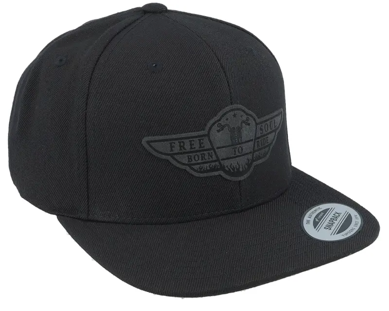 Born To Ride Free Soul Biker Black Patch Black Snapback online