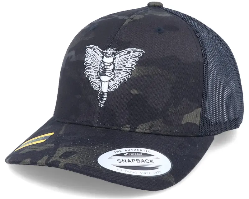 Born To Ride Spark Plug Angel Emblem Multicam Black Trucker online