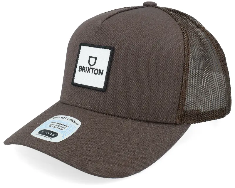 Brixton Alpha Block X C Mesh Cap Brown/Brown A-Frame Trucker online