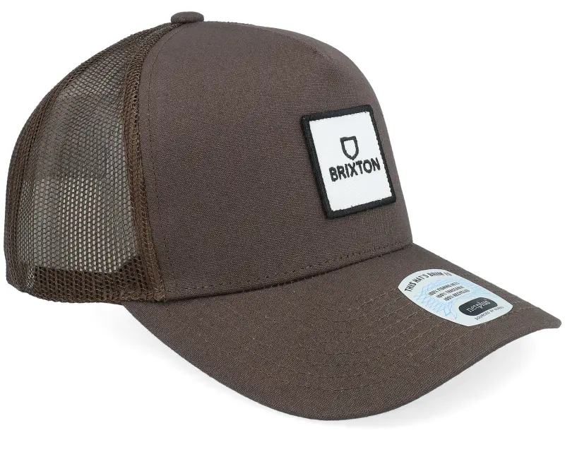 Brixton Alpha Block X C Mesh Cap Brown/Brown A-Frame Trucker online