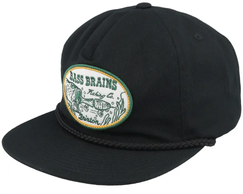 Brixton Bass Brains Swim Black Snapback online