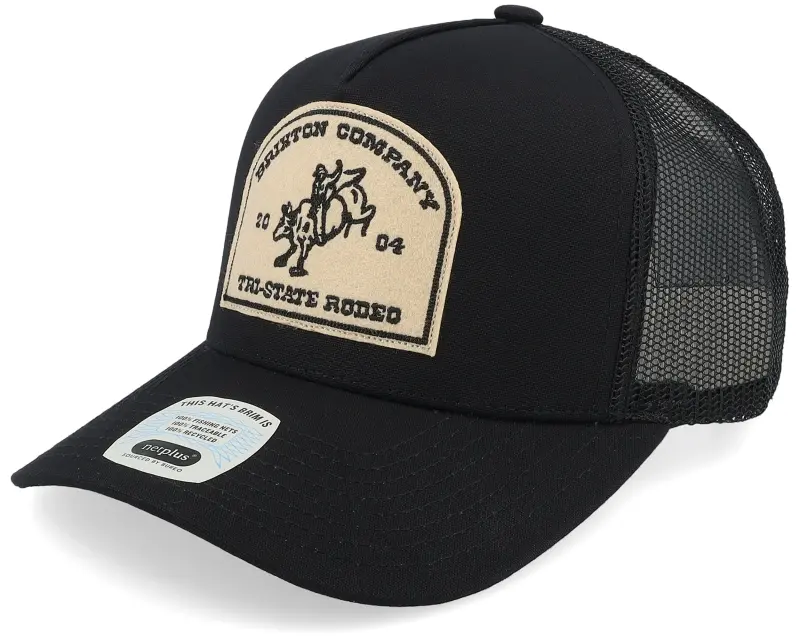 Brixton Danforth C Medium Profile Hat Black/Black A-Frame Trucker online