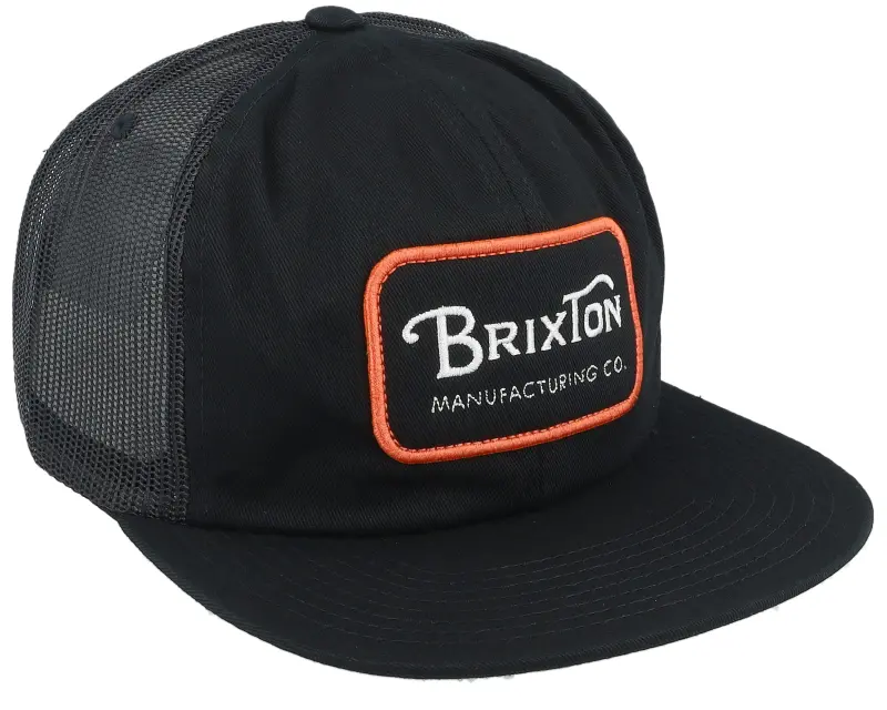 Brixton Grade Hat Black/Orange/White Trucker online