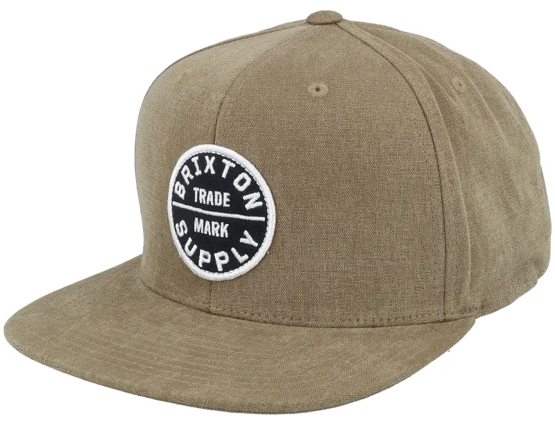 Brixton Oath III Dark Khaki/Black Snapback online