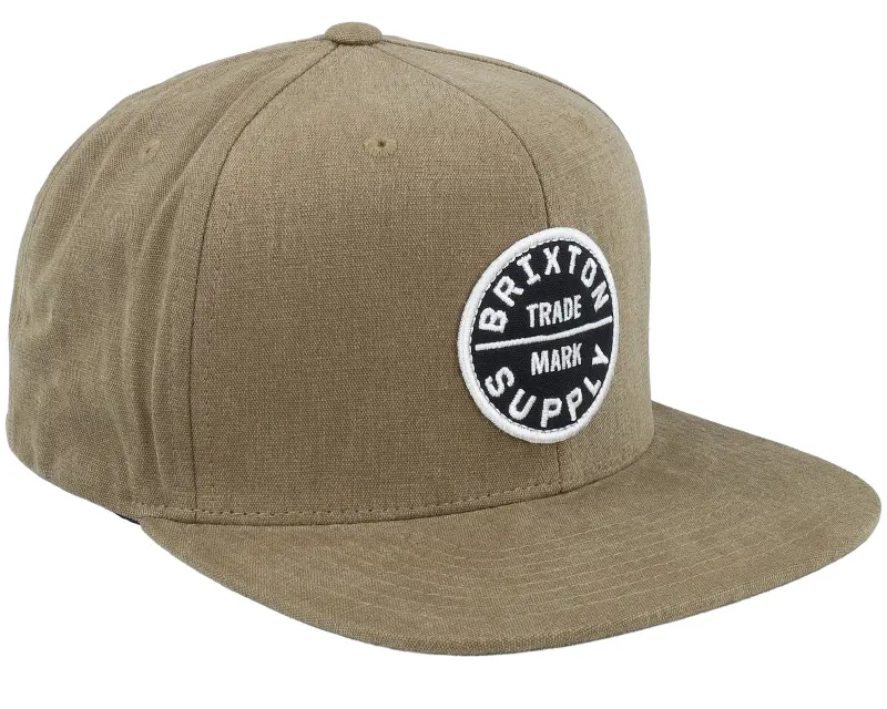 Brixton Oath III Dark Khaki/Black Snapback online