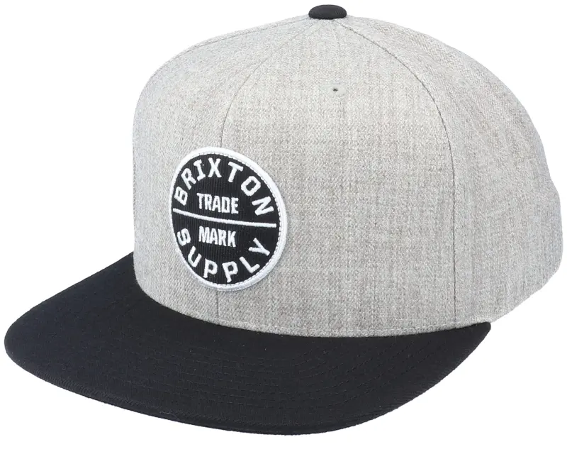 Brixton Oath III Light Heather Grey/Black Snapback online
