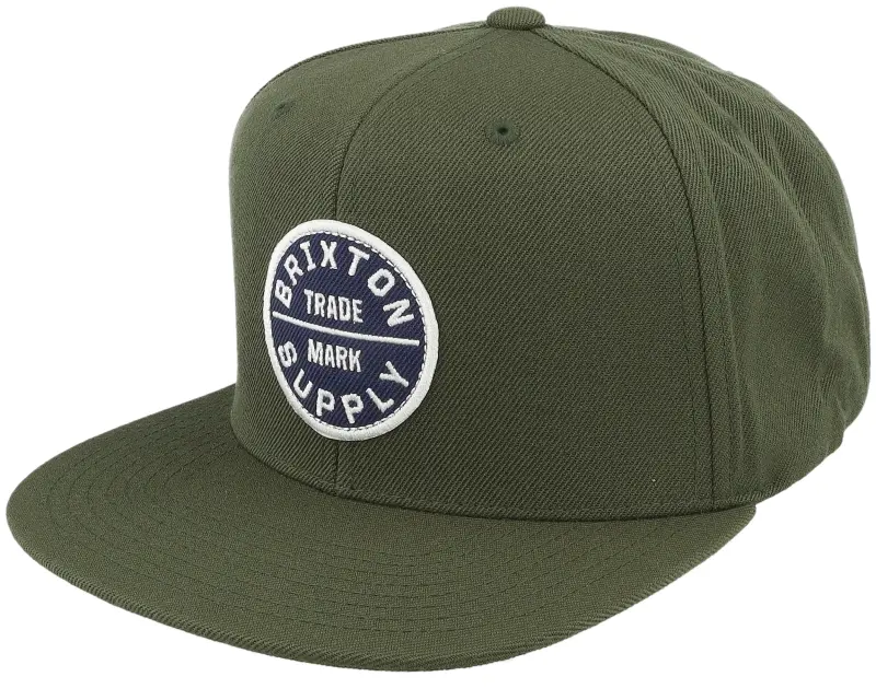 Brixton Oath Iii Moss/Washed Navy Snapback online