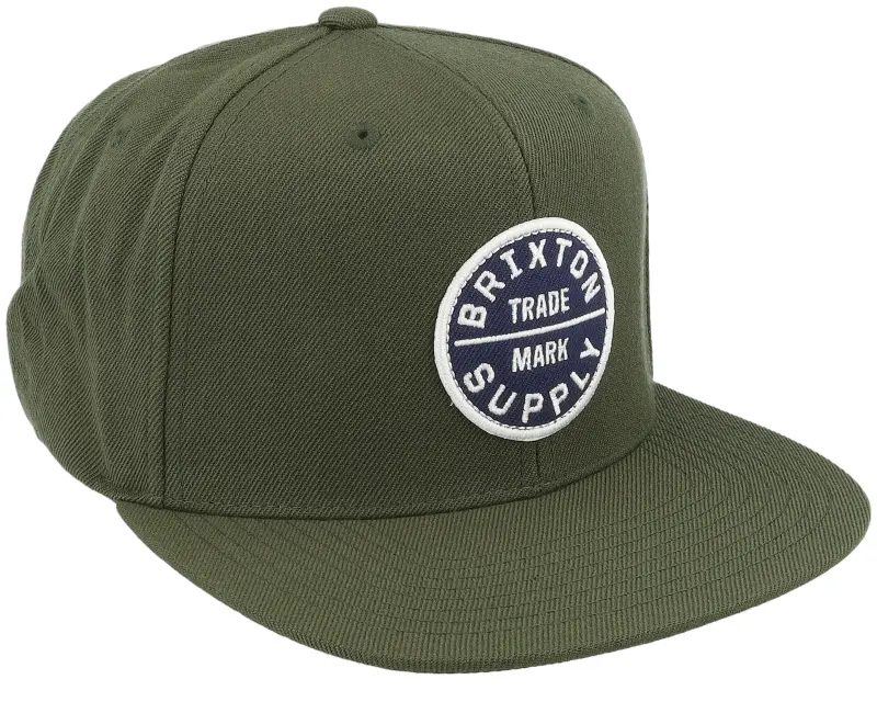 Brixton Oath Iii Moss/Washed Navy Snapback online