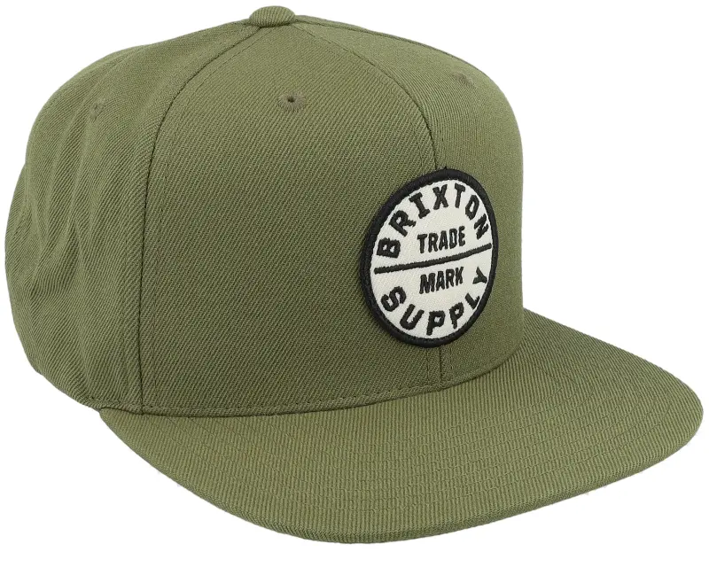 Brixton Oath III Olive Surplus/White Snapback online