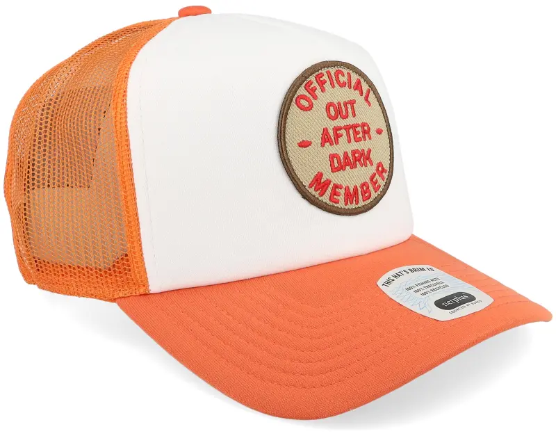 Brixton Out After Dark Tangerine/Off White A-Frame Trucker online