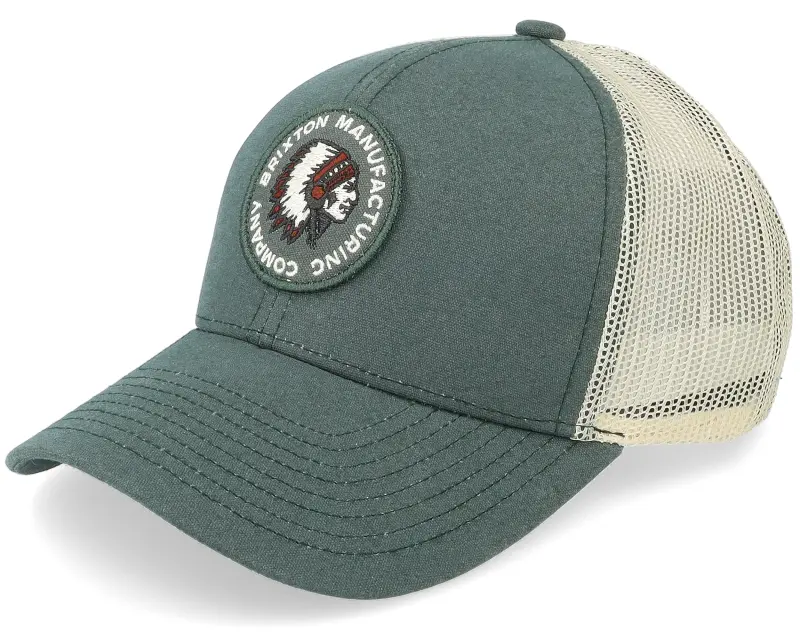 Brixton Rival Stamp X Mp Mesh Cap Silver Pine/Off White Trucker online