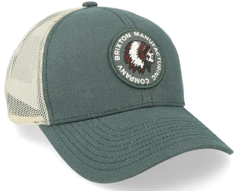 Brixton Rival Stamp X Mp Mesh Cap Silver Pine/Off White Trucker online