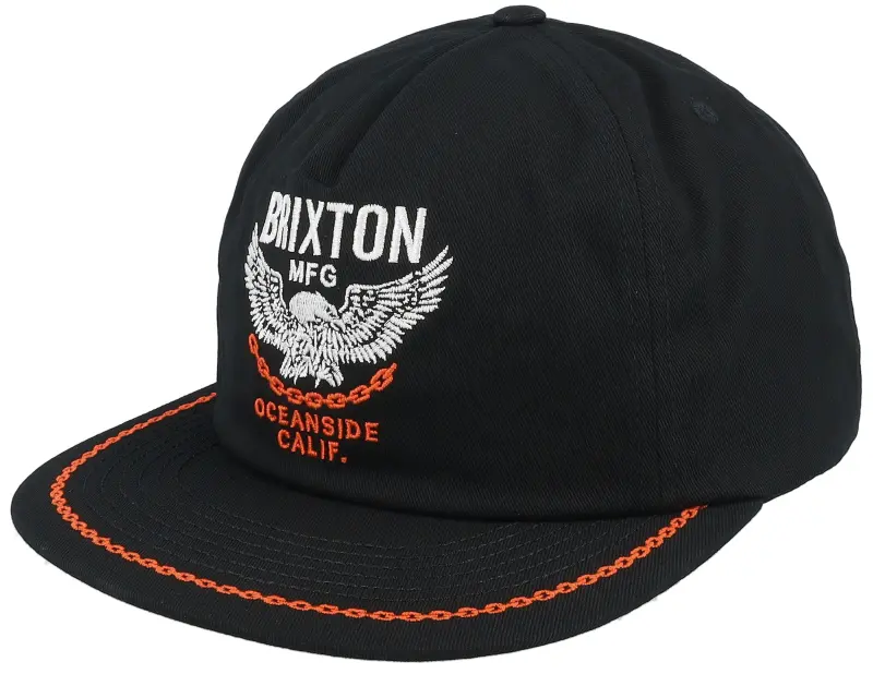 Brixton Waller High Profile Black Snapback online