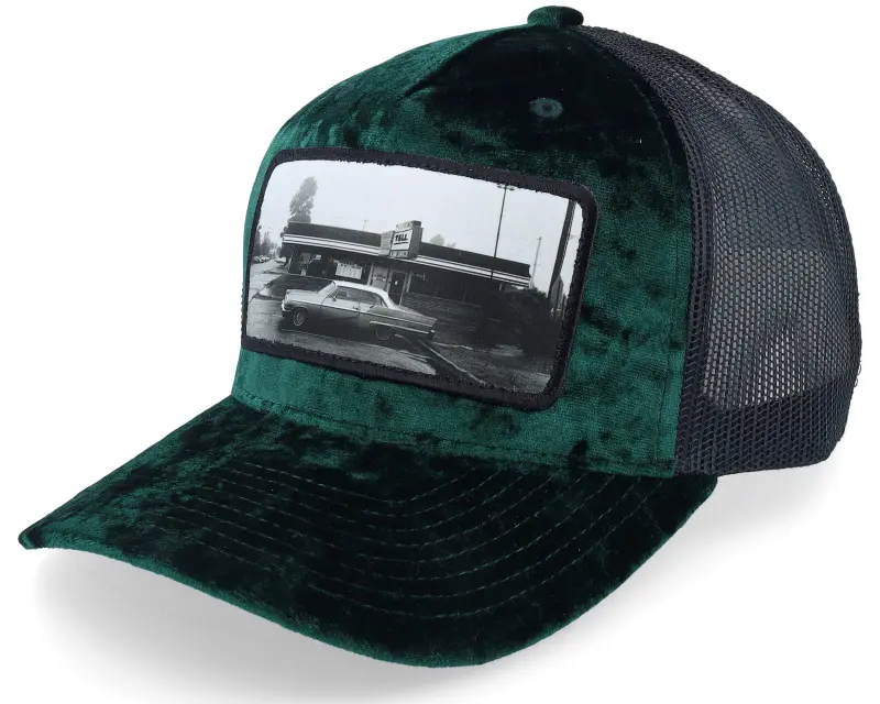 Calza Pennello Car & Drive-through Velvet Green/Black A-frame Trucker online