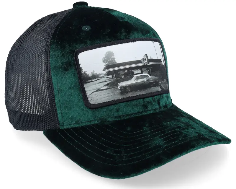 Calza Pennello Car & Drive-through Velvet Green/Black A-frame Trucker online
