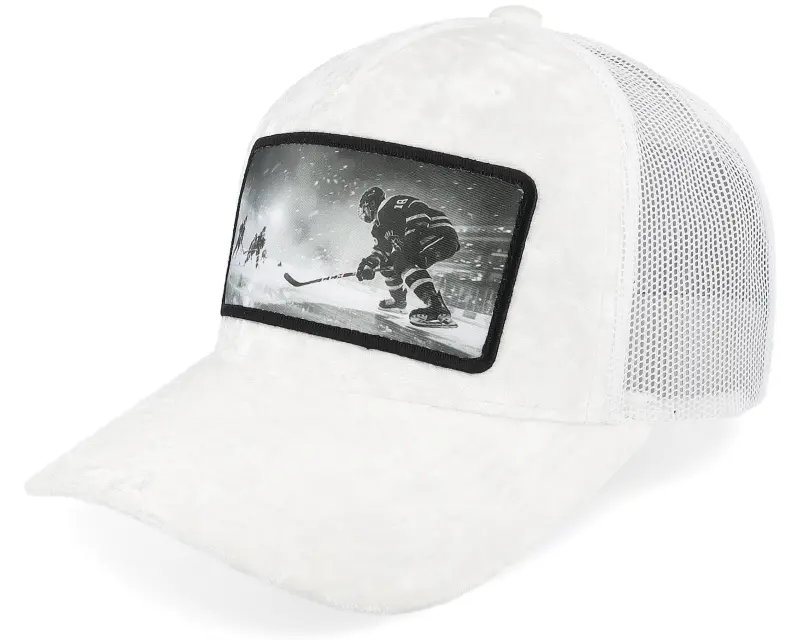 Calza Pennello Ice Hockey In Action Patch Velvet White A-Frame Trucker online