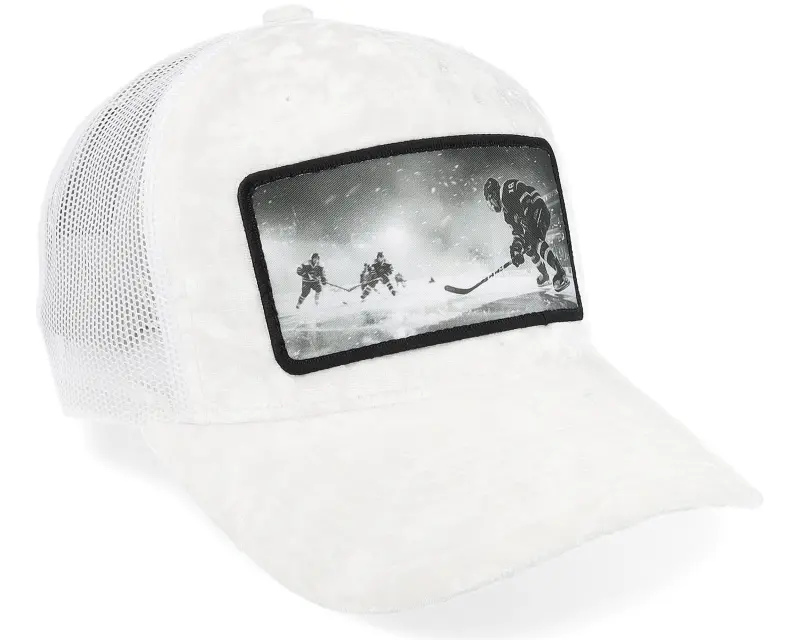 Calza Pennello Ice Hockey In Action Patch Velvet White A-Frame Trucker online