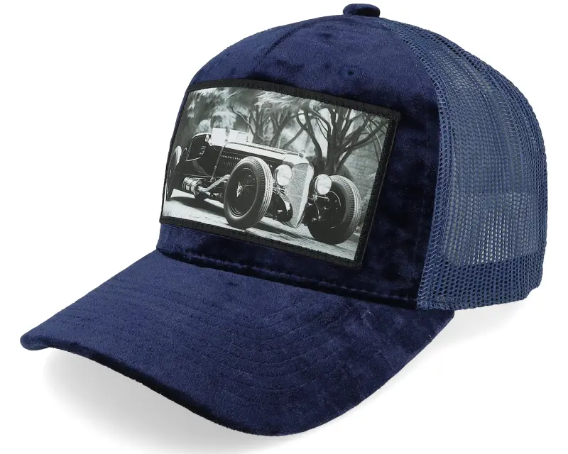 Calza Pennello Luxury Hot Rod Velvet Navy A-frame Trucker online