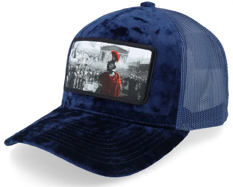 Calza Pennello Spartan King Velvet Navy A-Frame Trucker online