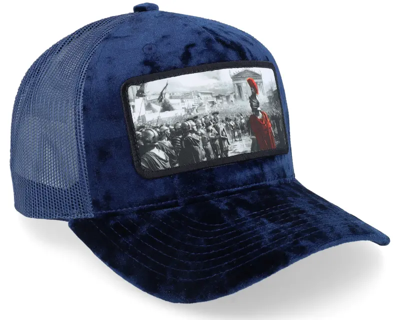 Calza Pennello Spartan King Velvet Navy A-Frame Trucker online