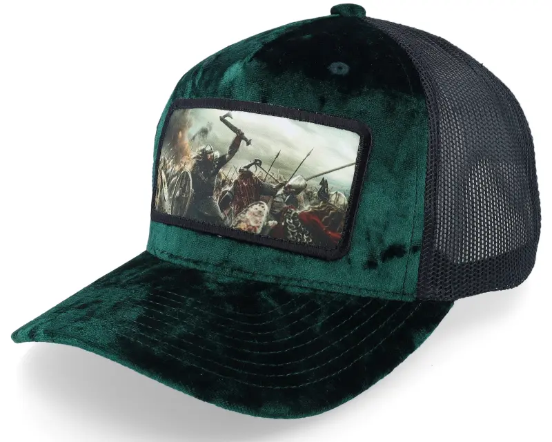 Calza Pennello Vikings Fighting Battlefield Velvet Green/Black A-Frame Trucker online