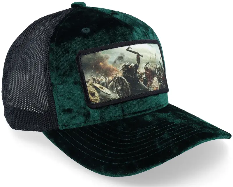 Calza Pennello Vikings Fighting Battlefield Velvet Green/Black A-Frame Trucker online