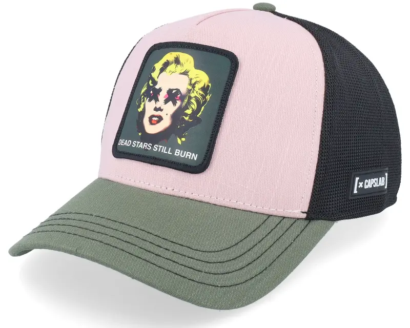 Capslab Art Dead Star Black/Pink/Green A-Frame Trucker online