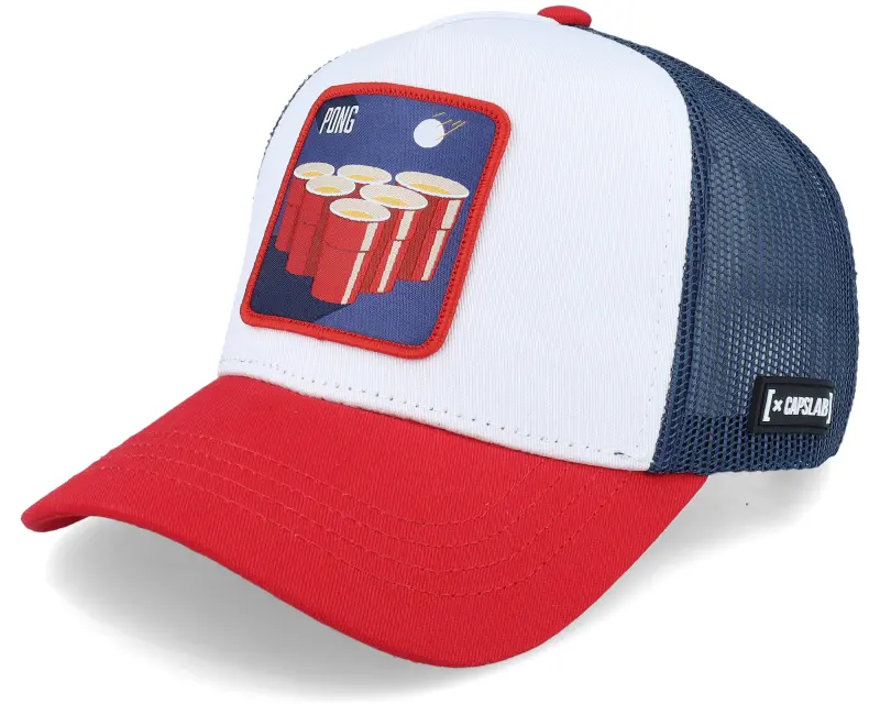 Capslab Cocktails Beer Pong White/Blue/Red Trucker online