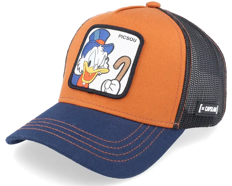 Capslab Disney Scrooge McDuck Brown/Navy/Black Trucker online