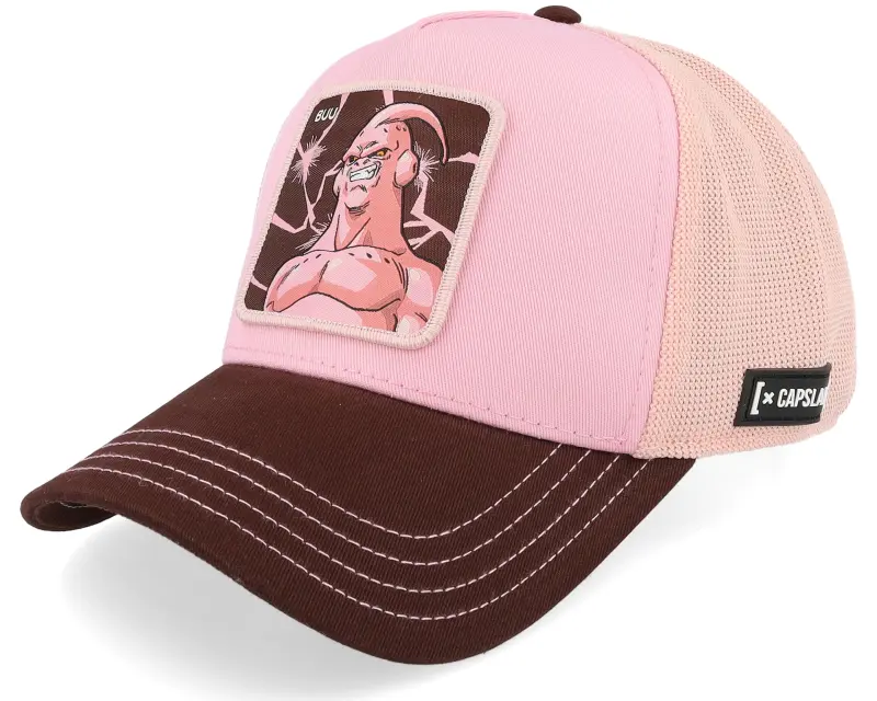 Capslab Dragon Ball Buu Premium Pink/Brown A-Frame Trucker online