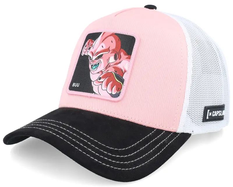 Capslab Dragon Ball Buu White/Pink Black A-Frame Trucker online