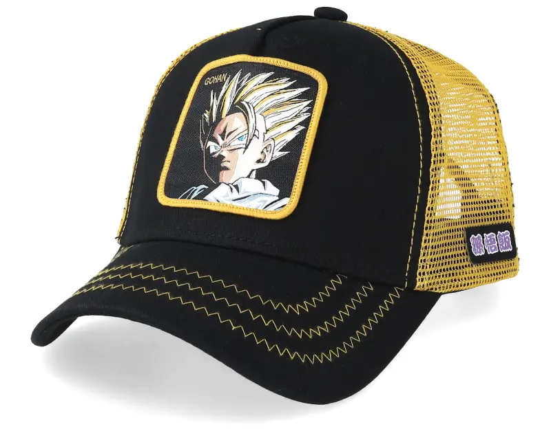 Capslab Dragon Ball Gohan Black/Gold Trucker online