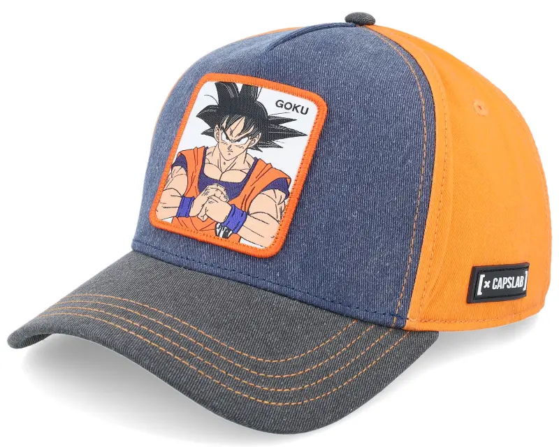 Capslab Dragon Ball Goku Orange/Blue/Grey A-Frame Trucker online