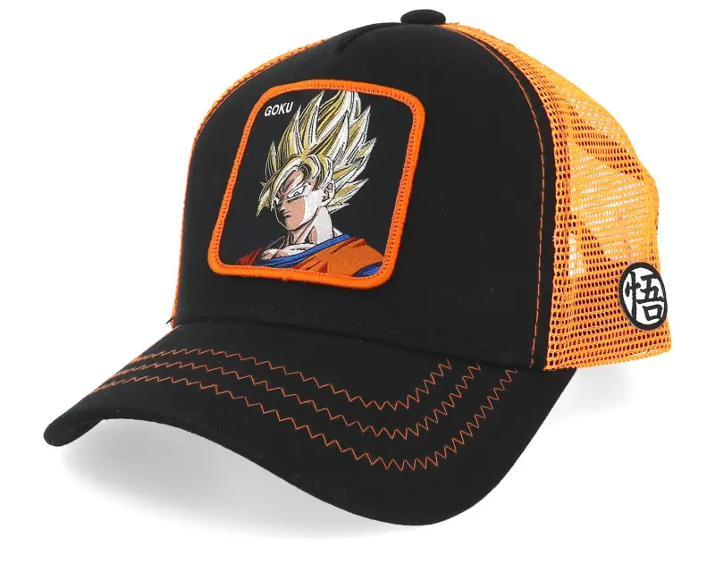 Capslab Dragon Ball Son Goku Black/Orange Trucker online