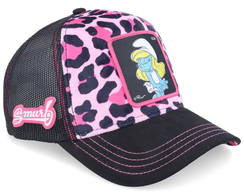 Capslab Leopard Smurf Pink/Black A-Frame Trucker online
