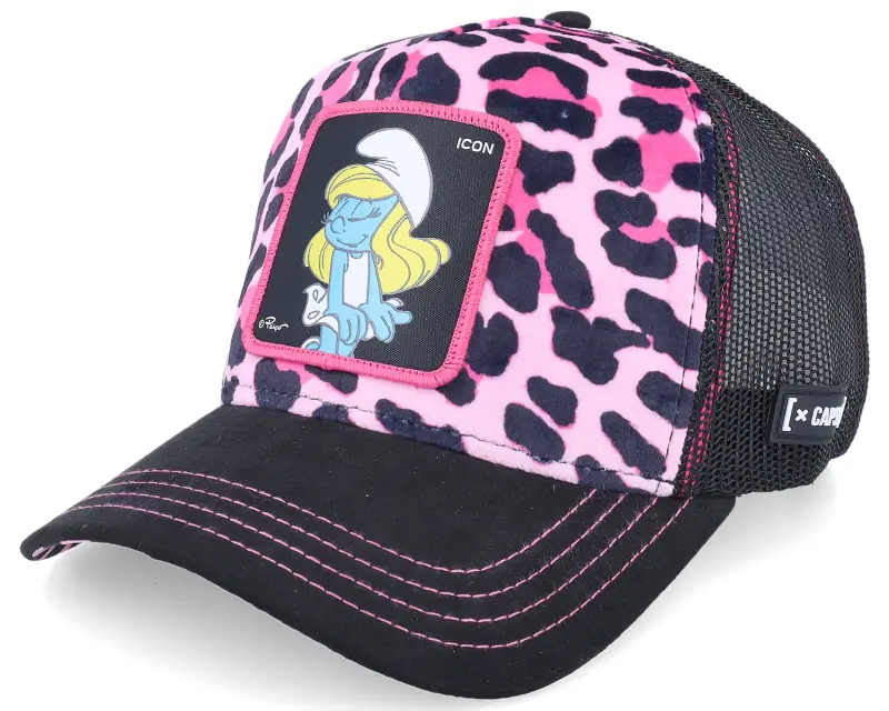 Capslab Leopard Smurf Pink/Black A-Frame Trucker online