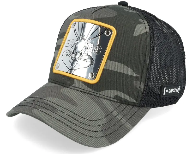 Capslab Looney Tunes Bugs Bunny Black/Camoflauge A-Frame Trucker online