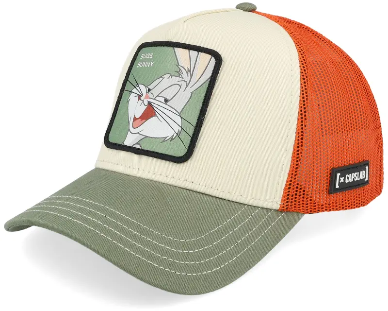 Capslab Looney Tunes Bugs Bunny Burgundy/White/Green A-Frame Trucker online