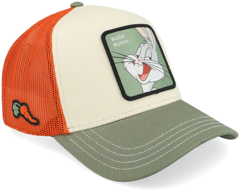 Capslab Looney Tunes Bugs Bunny Burgundy/White/Green A-Frame Trucker online
